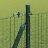 Clôture en fil soudé avec base en béton 25 x 1,4 m Vert Maille 637330637330