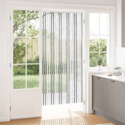 Rideau anti-insectes en chenille Gris et blanc 90 x 200 cm 637333637333