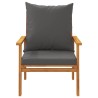 Salon de jardin avec coussins 5 pcs Bois d'acacia solide 637349637349