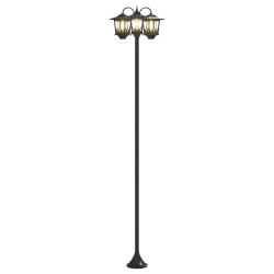Lampadaire à 3 têtes Noir 16 x 16 x 187 cm Aluminium et ABS 637354637354