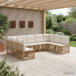 Ensemble de canapés d'extérieur Naturel Polyester 637358637358