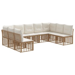 Ensemble de canapés d'extérieur Naturel Polyester 637358637358