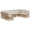 Ensemble de canapés d'extérieur Naturel Polyester 637358637358