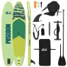 Planche de SUP avec siège 2-en-1 POSEIDON 366 x 81 x 15 cm Vert 637379637379