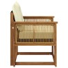 Sofa de milieu extérieur Bois d'acacia massif et Textilène 637386637386