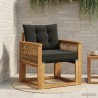 Sofa de milieu extérieur Bois d'Acacia Massif Naturel 637387637387