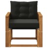 Sofa de milieu extérieur Bois d'Acacia Massif Naturel 637387637387