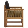 Sofa de milieu extérieur Bois d'Acacia Massif Naturel 637387637387