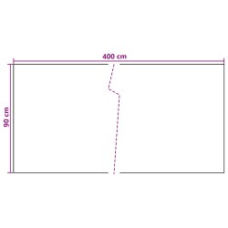 Écran de balcon Gris foncé 400 x 90 cm polyrotin 637393637393