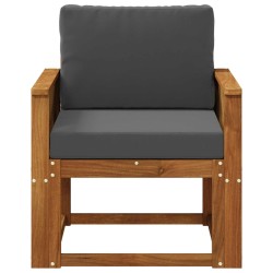 Sofa de milieu extérieur Bois d'Acacia Massif Naturel 637394637394