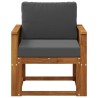 Sofa de milieu extérieur Bois d'Acacia Massif Naturel 637394637394