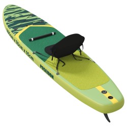 Planche de SUP avec siège 2-en-1 POSEIDON 305 x 76 x 15 cm Vert 637397637397