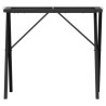 Pieds de table à manger cadre en X 80x40x73 cm acier 637398637398
