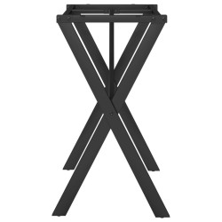 Pieds de table à manger cadre en X 80x40x73 cm acier 637398637398