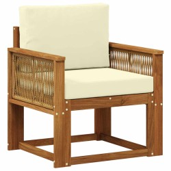 Sofa de milieu extérieur Bois d'Acacia Massif Naturel 637399637399