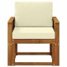 Sofa de milieu extérieur Bois d'Acacia Massif Naturel 637399637399