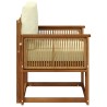 Sofa de milieu extérieur Bois d'Acacia Massif Naturel 637399637399