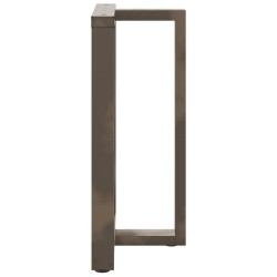 Pieds de table de bar en T, 2 pièces, noir, 60 x 35 x (90-91) cm, acier 637402637402