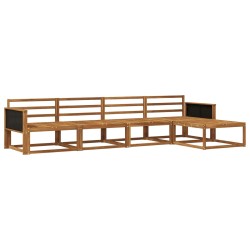 Ensemble de canapés d'extérieur 5 pcs Naturel 637408637408
