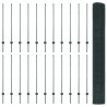 Clôture en fil soudé avec poteaux 50 x 1,2 m Vert Maille 637414637414
