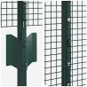 Clôture en fil soudé avec poteaux 100 x 1 m Vert Maille 637422637422