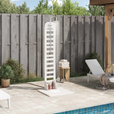 Douche d'extérieur 223 cm Blanc 637431637431