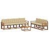 Ensemble de canapés d'extérieur 8 pcs Naturel et Beige 637439637439