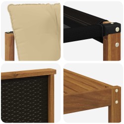 Ensemble de canapés d'extérieur 8 pcs Naturel et Beige 637441637441