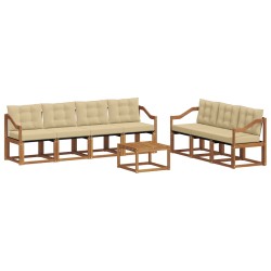 Ensemble de canapés d'extérieur 8 pcs Naturel et Beige 637442637442