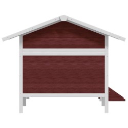 Chenil moka 159x120x88,5 cm bois de pin solide 637452637452