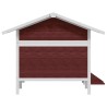 Chenil moka 159x120x88,5 cm bois de pin solide 637452637452