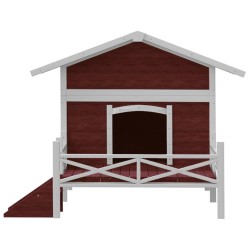 Chenil moka 159x120x88,5 cm bois de pin solide 637452637452
