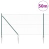 Clôture hexagonale avec poteau 50 x 1 m Acier recouvert de PVC 637469637469