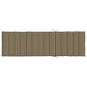 Coussin de chaise longue taupe mélangé 200x50x4 cm tissu 637471637471