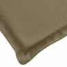 Coussin de chaise longue taupe mélangé 200x50x4 cm tissu 637471637471