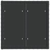 Ensemble de canapé de jardin 5 pcs Noir et blanc crème 637473637473
