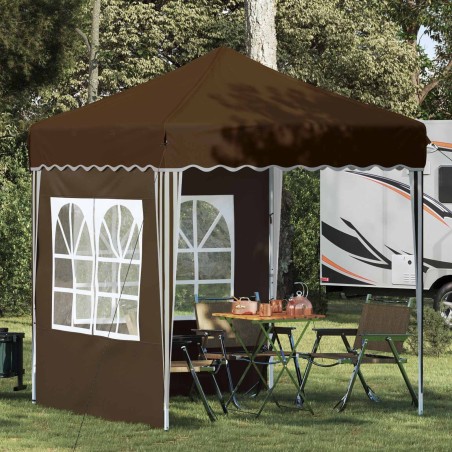 Tente de fête pop-up 195 x 195 x 245 cm Taupe Tissu Oxford 637521637521
