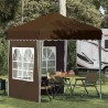 Tente de fête pop-up 195 x 195 x 245 cm Taupe Tissu Oxford 637521637521