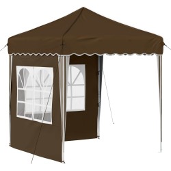 Tente de fête pop-up 195 x 195 x 245 cm Taupe Tissu Oxford 637521637521