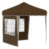 Tente de fête pop-up 195 x 195 x 245 cm Taupe Tissu Oxford 637521637521