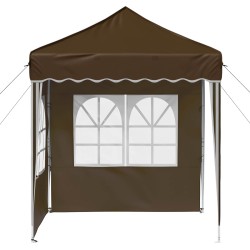 Tente de fête pop-up 195 x 195 x 245 cm Taupe Tissu Oxford 637521637521
