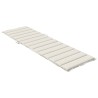 Coussin de chaise longue crème mélangé 200x70x4 cm tissu 637523637523