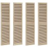 Porte de Cabinet avec porte 4 pcs Naturel 201 x 2,1 x 49,5 cm 637524637524