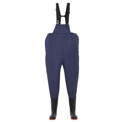 Cuissard avec bottes Polyester enduit de PVC Dimensions 40 Bleu 637528637528