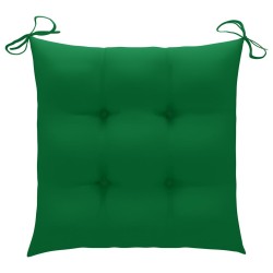 Chaises de jardin lot de 4 avec coussins Bois d'acacia massif 637530637530