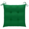 Chaises de jardin lot de 4 avec coussins Bois d'acacia massif 637530637530