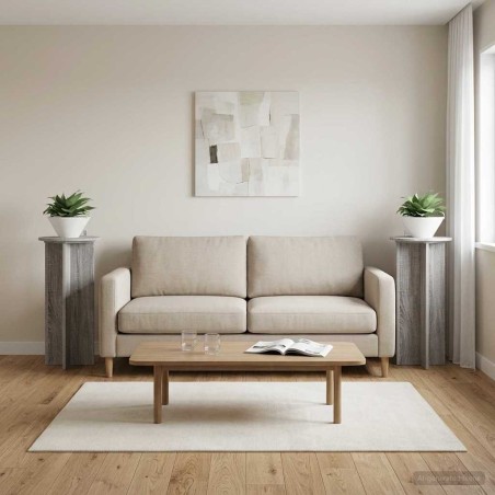 Support de Plante 2 pcs Sonoma gris 40 x 40 x 80 cm 637531637531