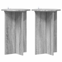 Support de Plante 2 pcs Sonoma gris Ø40 x 60 cm 637534637534