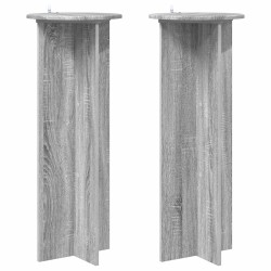 Support de Plante 2 pcs Sonoma gris Ø40 x 100 cm 637535637535