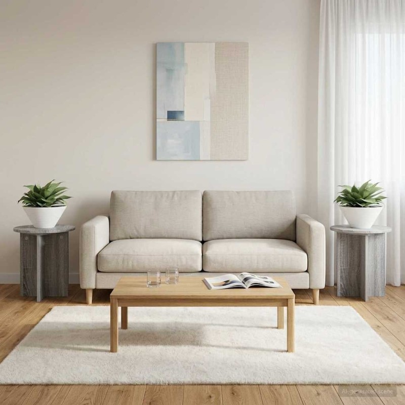 Support de Plante 2 pcs Sonoma gris 40 x 40 x 40 cm 637536637536